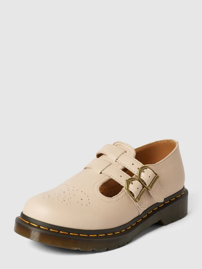 Dr. Martens Dr.Martens Halbschuhe Aus Leder Mit Dornschließen Modell 'Mary Jane' - Offwhite 2 Dr. Martens Dr.Martens Halbschuhe Aus Leder Mit Dornschließen Modell 'Mary Jane' - Offwhite – Bild 2