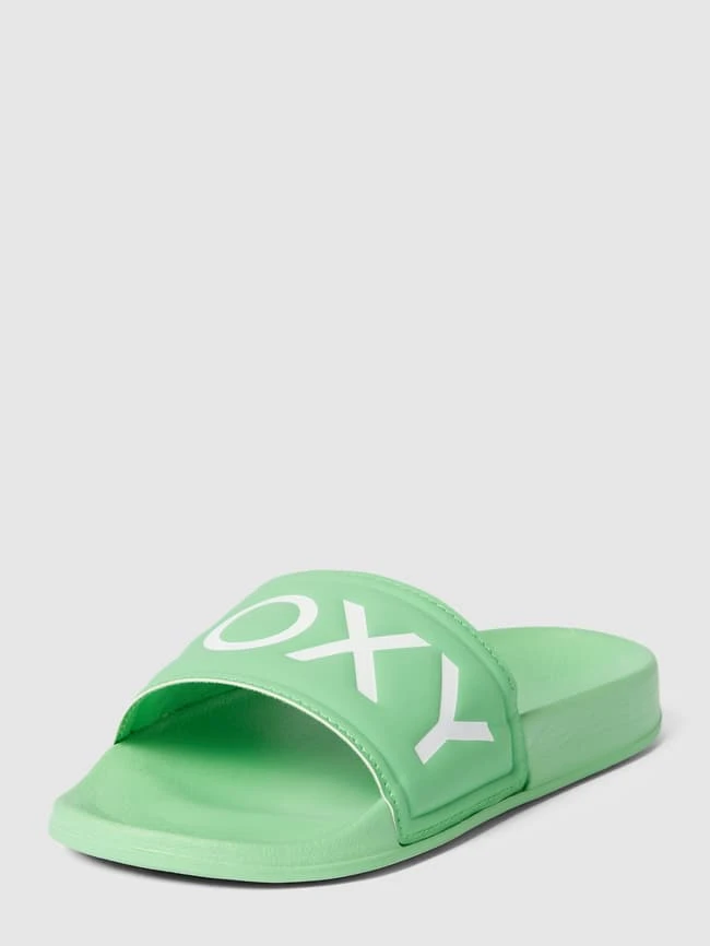 Roxy Slides Mit Label-Detail Modell 'SLIPPY' - Hellgrün 1 Roxy Slides Mit Label-Detail Modell 'SLIPPY' - Hellgrün