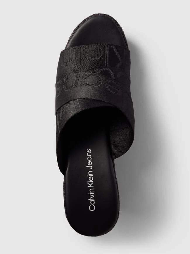 Calvin Klein Jeans Wedges Mit Label-Print - Schwarz 3 Calvin Klein Jeans Wedges Mit Label-Print - Schwarz – Bild 3