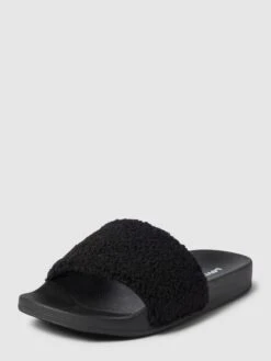 Levi’s® Acc. Slides Mit Teddyfell Modell 'SHERPA' - Schwarz