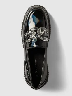 ARMANI EXCHANGE Penny-Loafer Mit Zier-Applikation - Schwarz -Modegeschäft Für Damenschuhe al946jq49l8l6jpk8h64ihak8co38la2aorkigad6p9kql2l8d350e2j8srkod2e9gq4me23a0rk4jad64o3icr16cpj8cb568p68c9k64smaoj660sjip9i69i30chn6li62o8