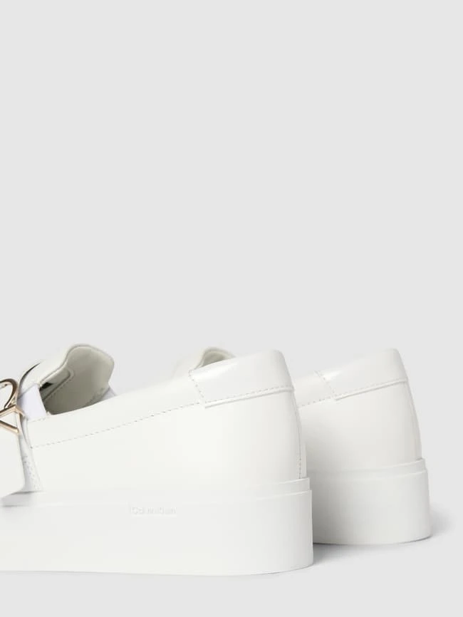 CK Calvin Klein Slip-on-Sneaker Aus Leder - Weiß 3 CK Calvin Klein Slip-on-Sneaker Aus Leder - Weiß – Bild 3