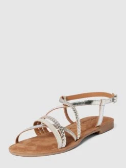 Tamaris Sandalen Im Metallic-Look - Silber